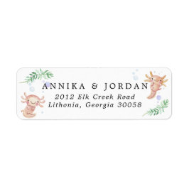 Niedliche Aquarellfarbe | Rücksendeadresse