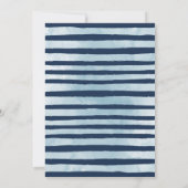 Niedliche Aquarellfarbe unter der Meerwasserdusche Einladung (Rückseite)