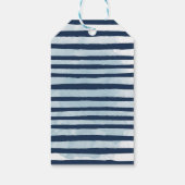 Niedliche Aquarellfarbe unter der Meerwasserdusche Geschenkanhänger (Rückseite)