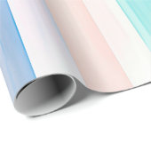 Niedliche Aquarellfarbe Vertikale Pastell-Regenbog Geschenkpapier (Rolleneckpunkt)