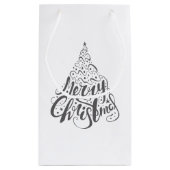 Niedliche Aquarellfarbe Winter Deer Antler Weihnac Kleine Geschenktüte (Rückseite)