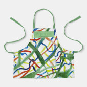 Niedliche Aquarellfarben Abstrakte Farbtöne des gr Schürze (Vorderseite)