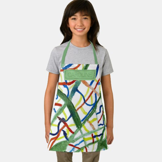 Niedliche Aquarellfarben Abstrakte Farbtöne des gr Schürze (Insitu)