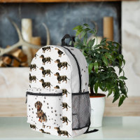 Niedliche Aquarellfarben-Dackel Dog-Muster Monogra