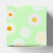 Niedliche Aquarellfarben Daisy Pattern Grün Geschenkschachtel (Oben)