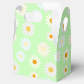 Niedliche Aquarellfarben Daisy Pattern Grün Geschenkschachtel (Geöffnet)