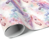 Niedliche Aquarellfarben - Geschenkpapier (Rolleneckpunkt)