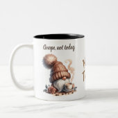 Niedliche Aquarellfarben-Kaffee-Tasse Zweifarbige Tasse (Links)