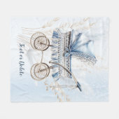 Niedliche Aquarellfarben, klassische Babytrappe Bl Fleecedecke (Vorderseite (Horizontal))