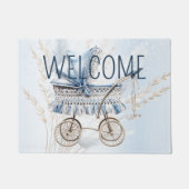 Niedliche Aquarellfarben, klassische Babytrappe Bl Fußmatte (Vorderseite)