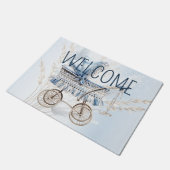 Niedliche Aquarellfarben, klassische Babytrappe Bl Fußmatte (Schrägansicht)