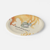 Niedliche Aquarellfarben Party Ei Teller (Schrägansicht)