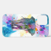 niedliche Aquarellfarben Spritzer Elefant Case-Mate iPhone Hülle (Rückseite (Horizontal))