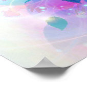 niedliche Aquarellfarben Spritzer Elefant Poster (Ecke)