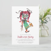 Niedliche Aquarellfärbung Einladung (Stehend Vorderseite)