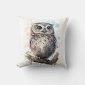 Niedliche Aquarellfärbung Niedliches Wald Kissen (Vorderseite)