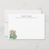 Niedliche Aquarellfrösche auf Wasserlilie Personal Dankeskarte (Vorderseite)