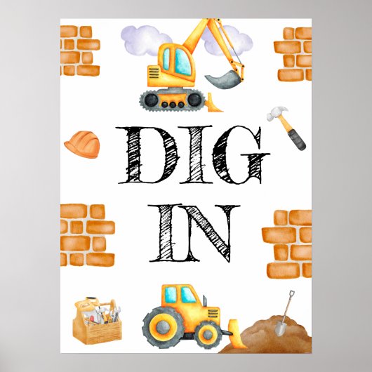 Niedliche Aquarellgestaltung Geburtstagspopster Poster (Vorne)