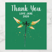 Niedliche Aquarellgestaltung Weinetikett (Einzelnes Label)