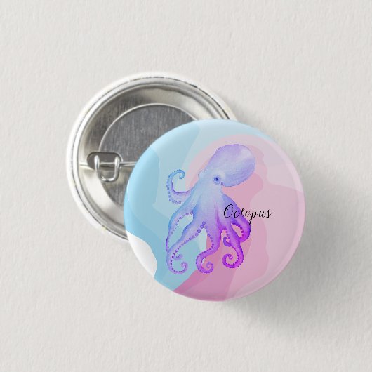 Niedliche Aquarellhaut Button (Vorne & Hinten)