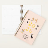 Niedliche Aquarellhunde, Hundesitter-Planer 2026 Planer (Anzeige)