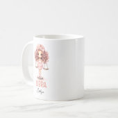 Niedliche Aquarellillustration Libra Zodiac Name Kaffeetasse (Vorderseite Links)