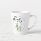 Niedliche Aquarellkaktus Tasse Geheimnisvolle Auss (Rechts)