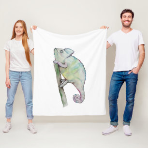 Niedliche Aquarellkammer Fleecedecke