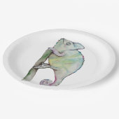 Niedliche Aquarellkammer Pappteller (Schrägansicht)