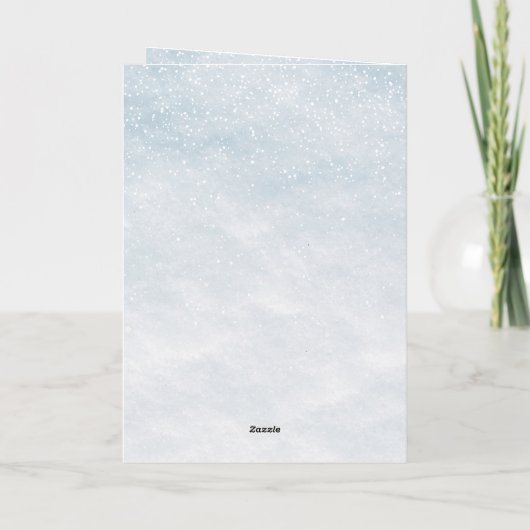 Niedliche Aquarellkatze Weihnachten Weihnachten Karte (Rückseite)