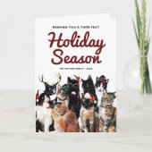 Niedliche Aquarellkatzen Frische Weihnachten (Vorderseite)