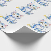 Niedliche Aquarellkatzengestaltung Geschenkpapier (Ecke)