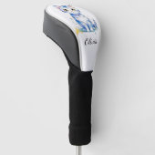 Niedliche Aquarellkatzengestaltung Golf Headcover (angewinkelt)