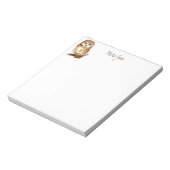 Niedliche Aquarellkugel, Vögel, Tiere Notizblock (Rotiert)