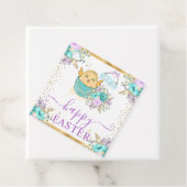 Niedliche Aquarellküken und Eier Ostern Geschenkanhänger (Beispiel)