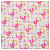 Niedliche Aquarellkunstpuppe Stoff (Muster)