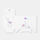 Niedliche Aquarelllama-Kinderdusche Geschenkschachtel (Ungefaltet)