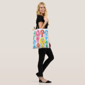 Niedliche Aquarellmädchen Moderne Kunst Tasche (Am Model)