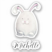 Niedliche Aquarellmalerei Aufkleber (Vorderseite)