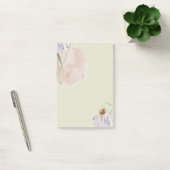 Niedliche Aquarellmalerei Weiche grüner Hintergrun Post-it Klebezettel (Büro)