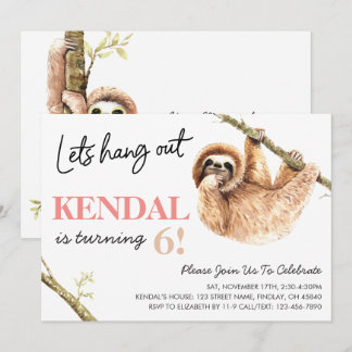 Niedliche Aquarellmatte zum Geburtstag Einladung