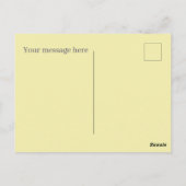 Niedliche Aquarellmeldung Ostern Postkarte (Rückseite)