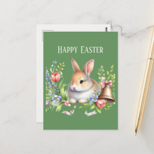 Niedliche Aquarellmeldung Ostern Postkarte