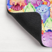 Niedliche Aquarellmonster Mousepad (Ecke)