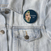 Niedliche Aquarellmühle Geburtstagsmädchen Button (Beispiel)