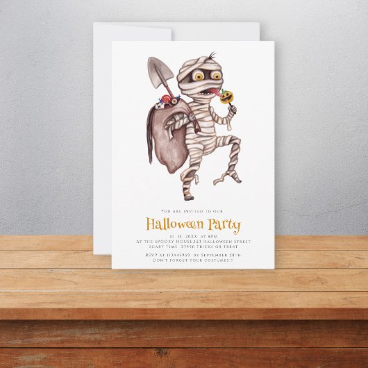 Niedliche Aquarellmuschel Einladung