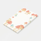Niedliche Aquarellmushroom Memo Pad Post-it Klebezettel (angewinkelt)