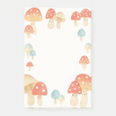 Niedliche Aquarellmushroom Memo Pad Post-it Klebezettel (Vorderseite)