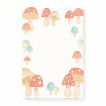 Niedliche Aquarellmushroom Memo Pad