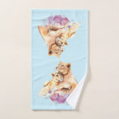 Niedliche Aquarellmütter Badhandtuch Set (Handtuch)